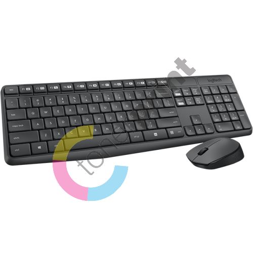 Logitech bezdrátový set Wireless Desktop MK235, CZ 1