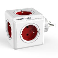 Rozbočovací zásuvka 240V Powercube, CEE7 (vidlice) 0.1m, Original, červená