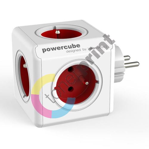 Rozbočovací zásuvka 240V Powercube, CEE7 (vidlice) 0.1m, Original, červená 1
