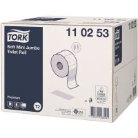Toaletní papír Tork Premium Mini Jumbo, role, 2vrstvy, bílý, T2