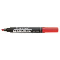 Značkovač Centropen 8576 Permanent, klínový, červený