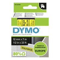 Páska Dymo D1 12 mm x 7m, černý tisk/žlutý podklad, 45018, S0720580 (3)