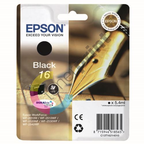 Cartridge Epson C13T16214012, black, originál 1