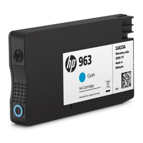 Inkoustová cartridge HP 963 (3JA23AE), cyan, 700 stran, originál