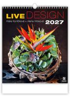Nástěnný kalendář - Live Design 2027 (designový kalendář na zeď)