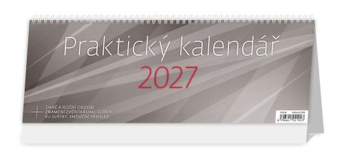 Stolní kalendář 2027 – Praktický OFFICE týdenní sloupcový kalendář s plným dnem