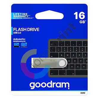 16GB Goodram UUN2, USB flash disk 2.0, stříbrná