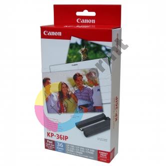 Canon KP-36IP Papír pro tiskárny Selphy CP-220, 330, papír, bílý, 10x15cm, 36ks