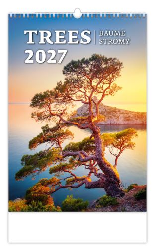 Nástěnný kalendář - Stromy 2027 (kalendář s přírodou na zeď)