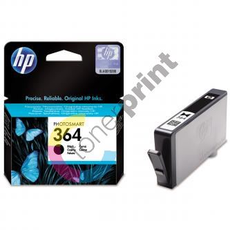 Inkoustová cartridge HP CB316EE, HP 364, black, HP Photosmart B8550, C5380, originál