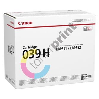 Toner Canon CRG 039H, I-Sensys LBP-351, LBP-352, 0288C001, black, originál