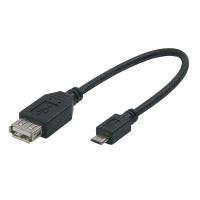 Kabel USB (2.0), A socket/micro USB, 0,2m