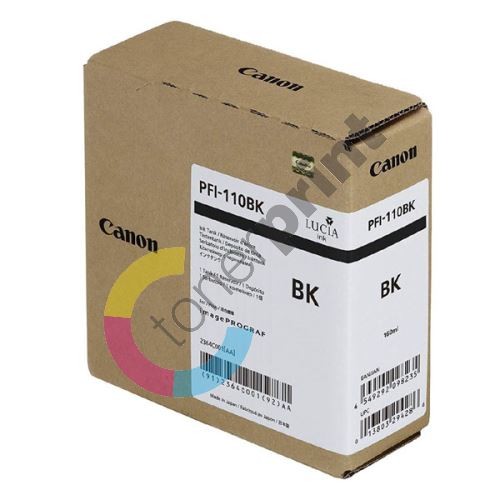 Cartridge Canon PFI110BK, black, 2364C001, originál 1