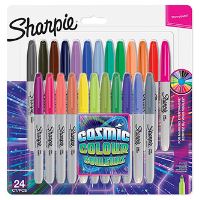 Sharpie, popisovač Fine, mix kosmických barev, 24ks, 0.9mm, permanentní, blistr Sharpie, popisovač Fine, mix kosmických barev, 24ks, 0.9mm, permanentní, blistr