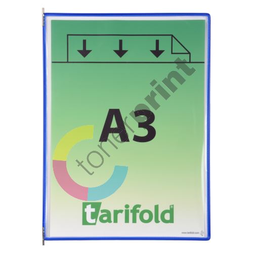 Tarifold závěsný rámeček s kapsou, A3, otevřený shora, modrý, 10 ks 1