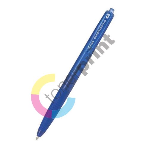Kuličkové pero Pilot Super Grip G, modrá, stiskací mechanismus, 0,22 mm 1
