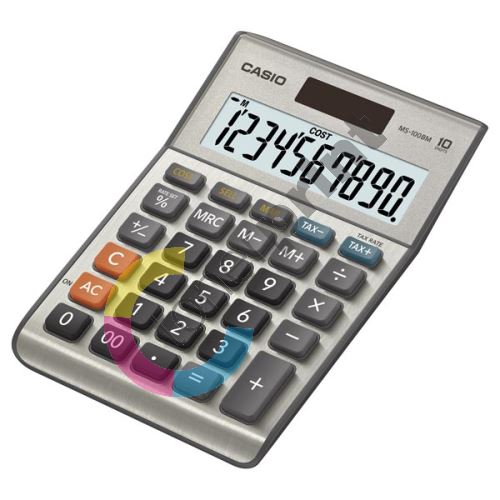 Kalkulačka Casio MS 100 B MS, stříbrná 1