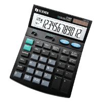 Eleven Kalkulačka CT666N, černá, stolní s výpočtem DPH, dvanáctimístná, automatické vypnut