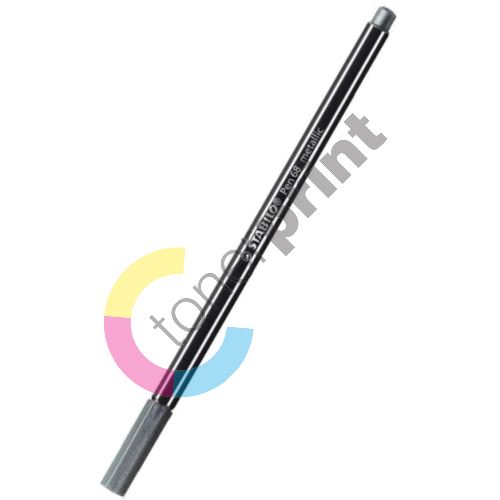 Fix Stabilo Pen 68 metallic, stříbrná, 1 mm 1