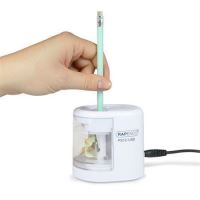 Elektrické stolní ořezávátko Rapesco PS12-USB, USB/baterie, 2 otvory, bílé (5)