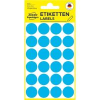 Etikety na ruční popis kolečko průměr 18 mm - modré - 3005