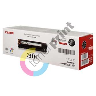 Toner Canon CRG-731HBK, LBP-7100Cn, 7110Cw, high capacity, black, CRG731HBK, originál