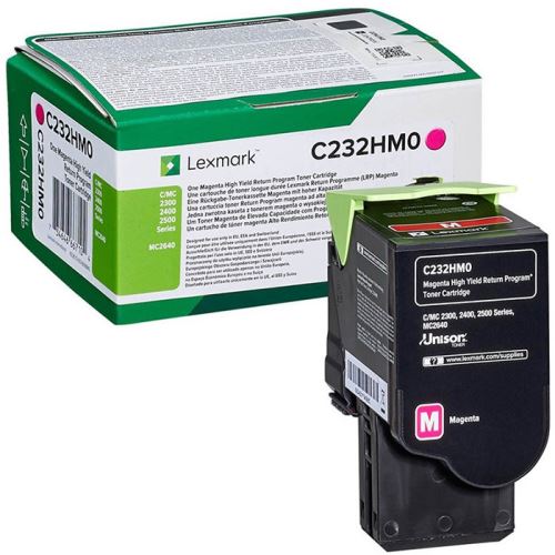 Toner Lexmark C232HM0, C2325dw, C2425dw, C2535dw, MC2325adw, magenta, originál (863451)