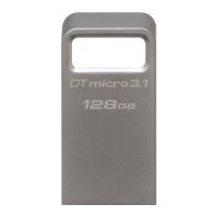 Kingston 128GB Data Traveler Mini, USB flash disk 3.1/3.0, stříbrná