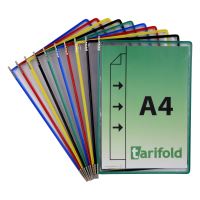 Tarifold závěsný rámeček s kapsou, A4, otevřený bokem, mix barev, 10 ks