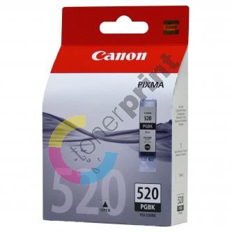 Inkoustová cartridge Canon PGI-520BK, iP3600, iP4600, MP620, MP630, černá, 19 ml, originál