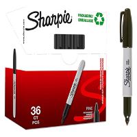Sharpie, popisovač Fine, černý, 36ks, 0.9mm, permanentní Sharpie, popisovač Fine, černý, 36ks, 0.9mm, permanentní