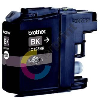 Inkoustová cartridge Brother LC-123BK, MFC-J4510DW, black, originál