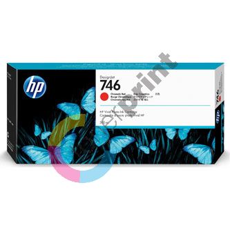 Inkoustová cartridge HP P2V81A, DesignJet Z6, Z9+, chromatic red, 746, originál