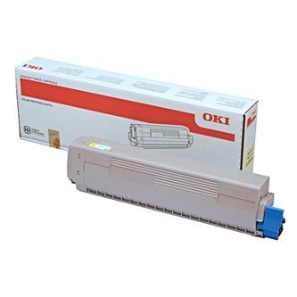 Toner OKI 45862837, MC853, MC873, yellow, originál