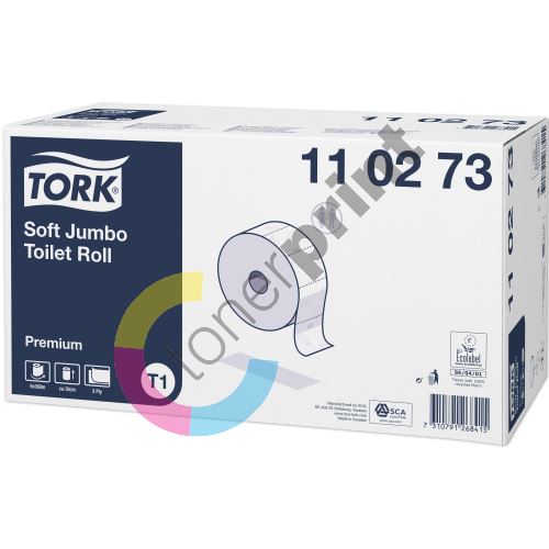 Toaletní papír Tork Jumbo Premium v roli, 2 vrstvy, T1 1