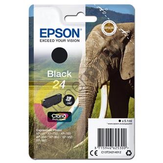 Inkoustová cartridge Epson C13T24214012, T2421, black, originál