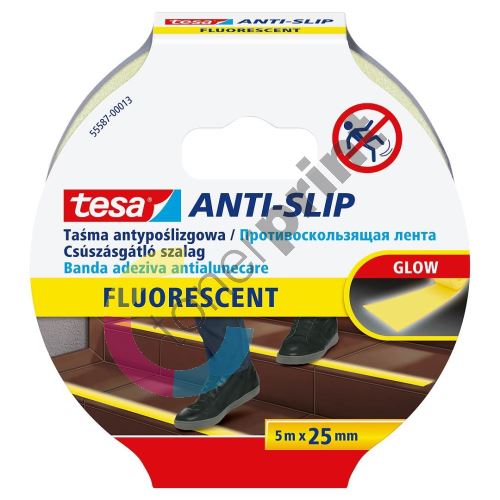 Protiskluzová páska Anti-Slip, fluorescenční, 25 mm x 5m, Tesa 5