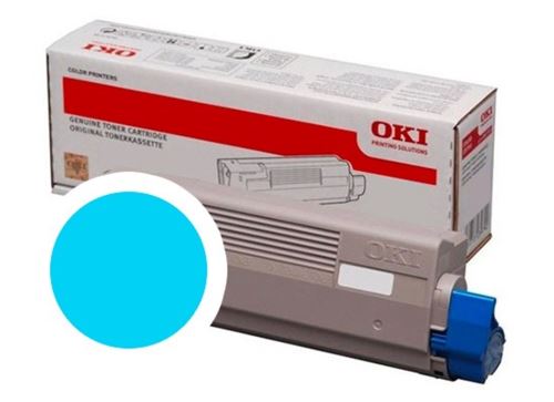 Toner OKI 46861307, C824, C834, C844, cyan, originál