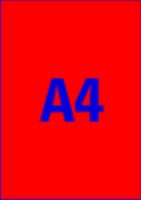 Neonové etikety AVERY 210x297 mm červené A4 - L6005-25 8 (7)