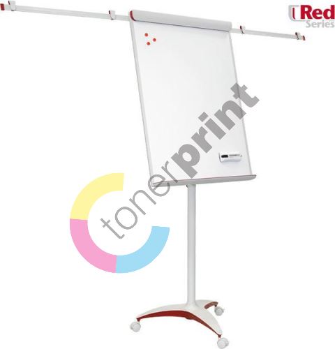 Flipchart Mobilchart PRO 100 x 70 cm RED line, s rameny