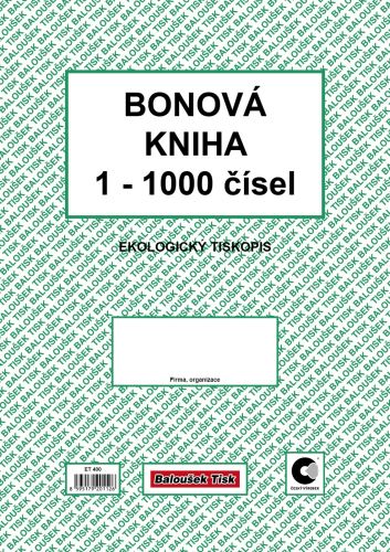 Bonová kniha A4 ET400, 100 listů
