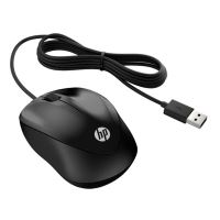HP myš X1000 Wired mouse, 1200DPI, optická, 3tl., 1 kolečko, drátová USB, černá