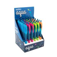 Spoko kuličkové pero Aqua, modrá náplň, mix barev (36ks) 3