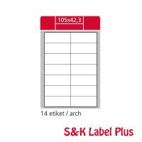 Samolepící etikety SK LABEL Plus A4 105 x 42,3 mm