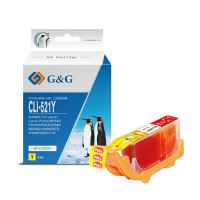 Inkoustová cartridge kompatibilní Canon CLI-521Y, 2936B001, žlutá, 8,4 ml, G&amp;G