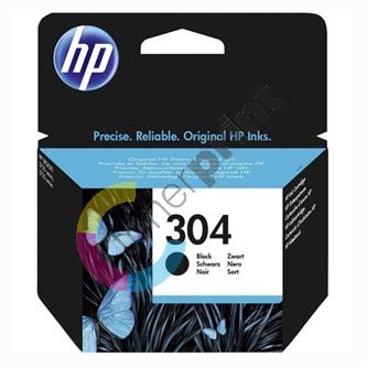 HP originální ink N9K06AE#301, HP 304, black, blistr, 120str., HP DeskJet 2620,2630,2632,2