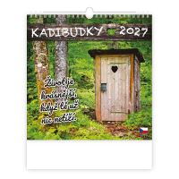 Nástěnný kalendář - Kadibudky 2027 (kalendář na zeď s humorem)