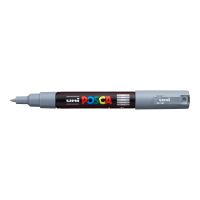Akrylový popisovač Uni Posca PC-1M, 0,7 mm, šedý