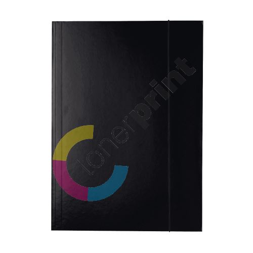 Desky s gumičkou Economy, 15 mm, karton, A4, černá, Esselte 1