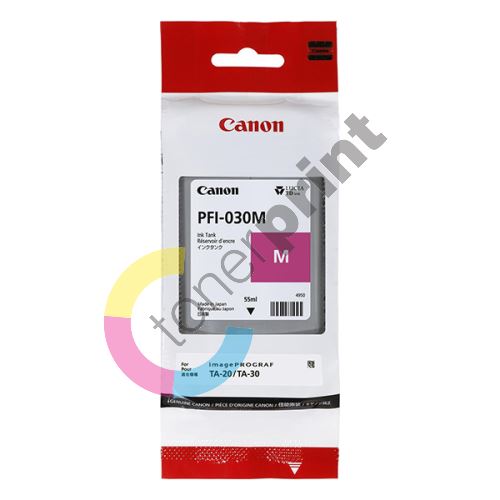 Cartridge Canon PFI-030M, magenta, 3491C001, originál 1